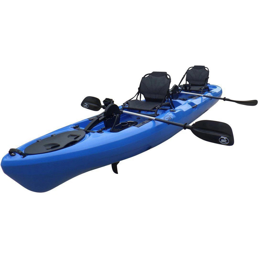 BKC - PK14 Angler 14-foot Sit On Top Tandem Pedal Fishing Kayak w