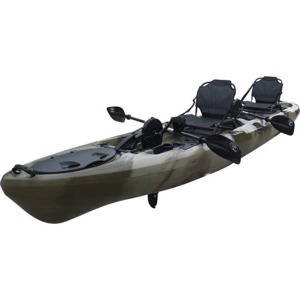 BKC - PK14 Angler 14-foot Sit On Top Tandem Pedal Fishing Kayak W ...