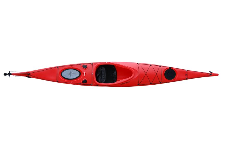 BKC – SK287 Angler Touring Kayak – 14.75-Foot Solo Distance Sit-In Travel Kayak for Open Water Paddling, Collapsible Paddle Included