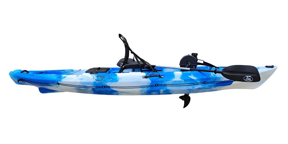 BKC-PK12T Angler 12-foot Sit On Top Solo Fishing Kayak w/ Trolling